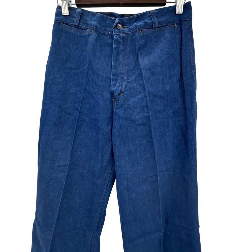 Jacques Moret Jeans Women 13 Blue High Waist Wide Leg 100% Cotton Vintage NWT